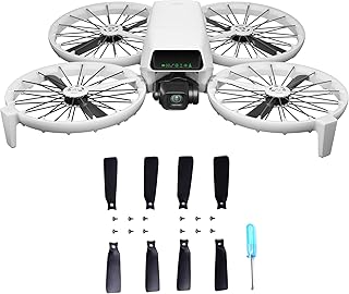 FPVERA 8-Pack Propeller Blades Replacement for DJI Flip Drone with Screws & Screwdriver - Safe Installation, Lightweight, Quiet & Stylish Design‌