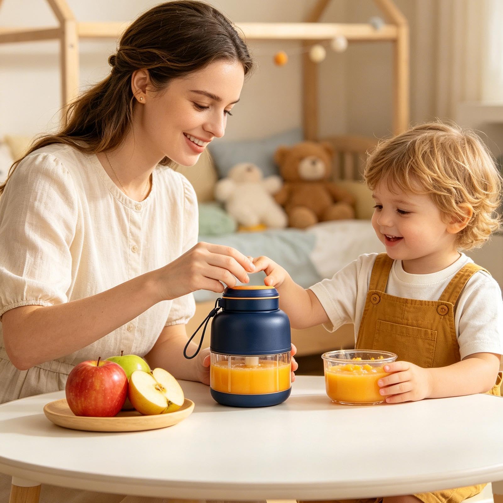 Blender Podróżny Bezprzewodowy kubek shaker o pojemności 800 ml do owoców | Bezprzewodowy kubek blendera do podróży, domu, kuchni, restauracji, mieszkania, na kemping, akademika, biura