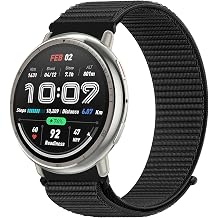 Nylon Watch Strap 20mm for Amazfit Active 3 2/Active/GTS/GTS 2/2e/GTS 3/GTS 4/GTS4 Mini/GTR Mini/Amazfit Bip/Bip U/BipU Pro/Bip 3/Bip3 Pro/Pop/Pop Pro Sport Replacement for Man Woman