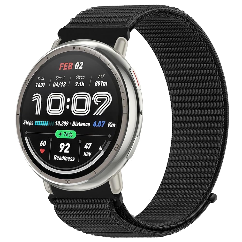 OUTPUTBT Nylon Cinturino 20mm per Amazfit Active 2/Active/Amazfit GTS/GTS 2/2e/GTS  3/GTS 4/GTS4 Mini/GTR Mini/Amazfit Bip/Bip U/BipU Pro/Bip 3/Bip3  Pro/Pop/Pop Pro Cinturini Sport per Uomo Donna : Amazon.it: Sport e tempo  libero
