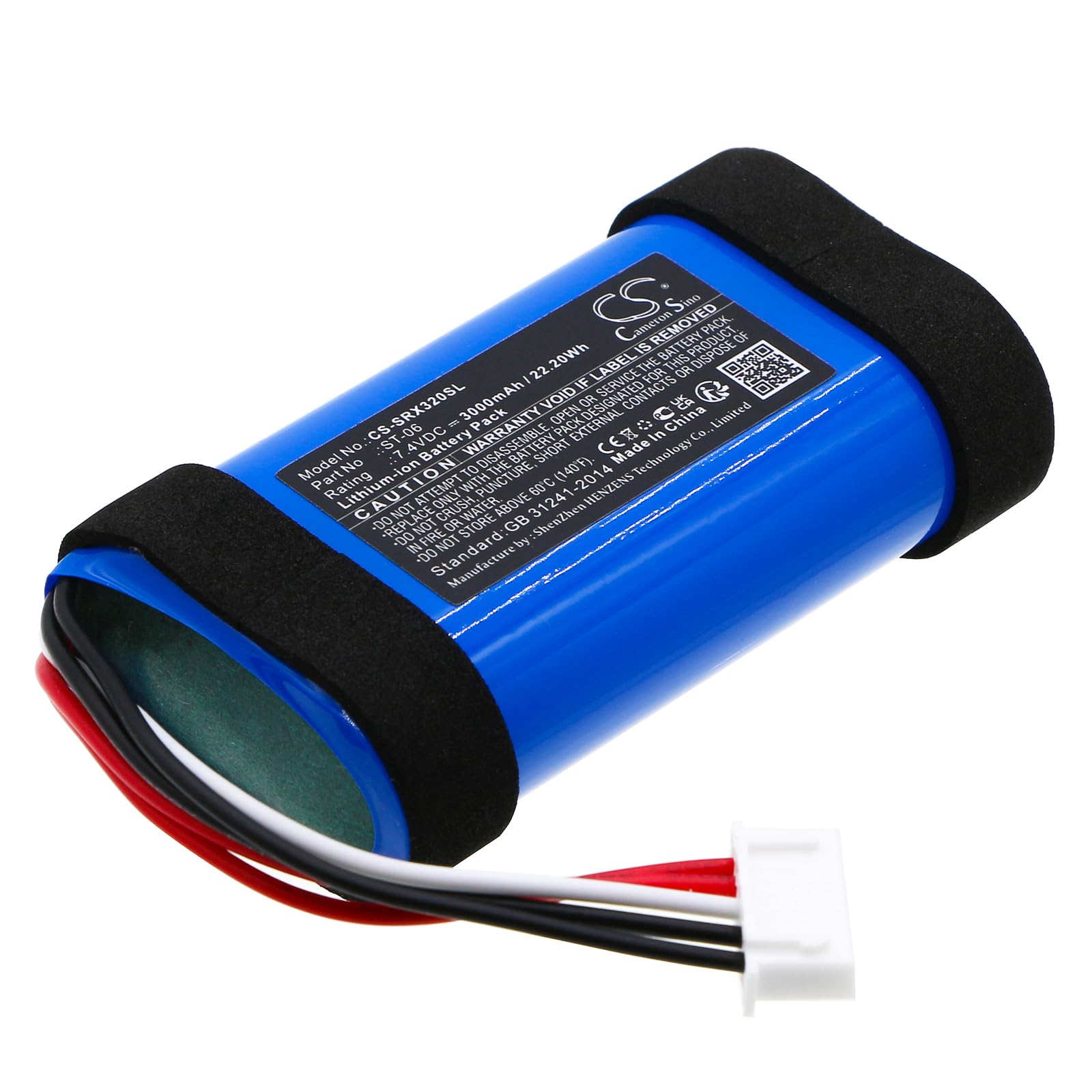 Replacement Battery for Speaker SRS-XB31 SRS-XB33 ST-06 IAJ002NA ID1057 3350mAh
