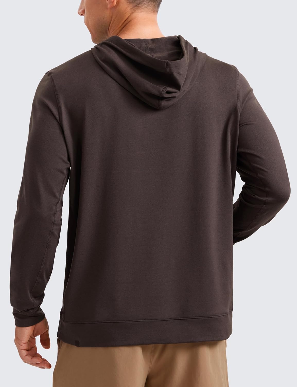 CRZ YOGA Cloud Jersey Pullover Hoodies for Men - Casual Workout Long Sleeve Basic Hooded Sweatshirts with Pocket - Image 2