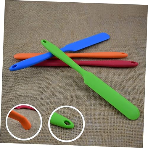 Miniatura 7 de BESTonZON Mango Mini Crema Frosting Integrado Mantequilla Decoración No Silicona Cortador Espátula Flexible Antiadherente Alimentos Stick con Nuevas