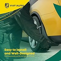 Vista 4 de YHTAUTO Juego de 4 protectores contra salpicaduras para Toyota Sienna 2011 2012 2013 2014 2015 2016 2017, no apto para modelo SE, delantero