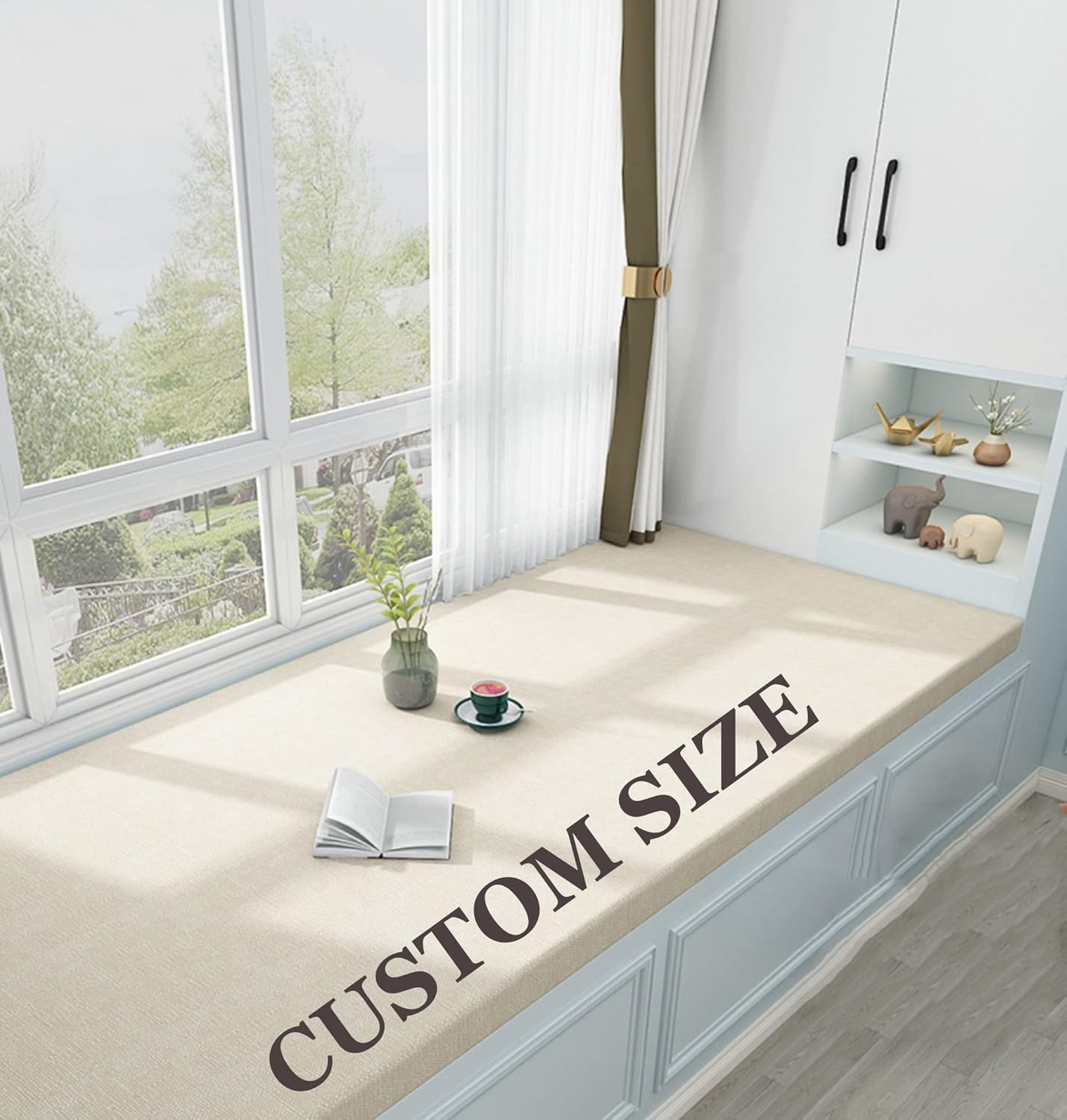 RAKTOV Custom Bench Cushion Thick Upholstery Foam Bench Seat Cushion