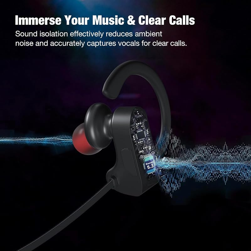 JOYWISE Bluetooth Headphones, 16H Playtime, AI Music Creation Earbuds image 5
