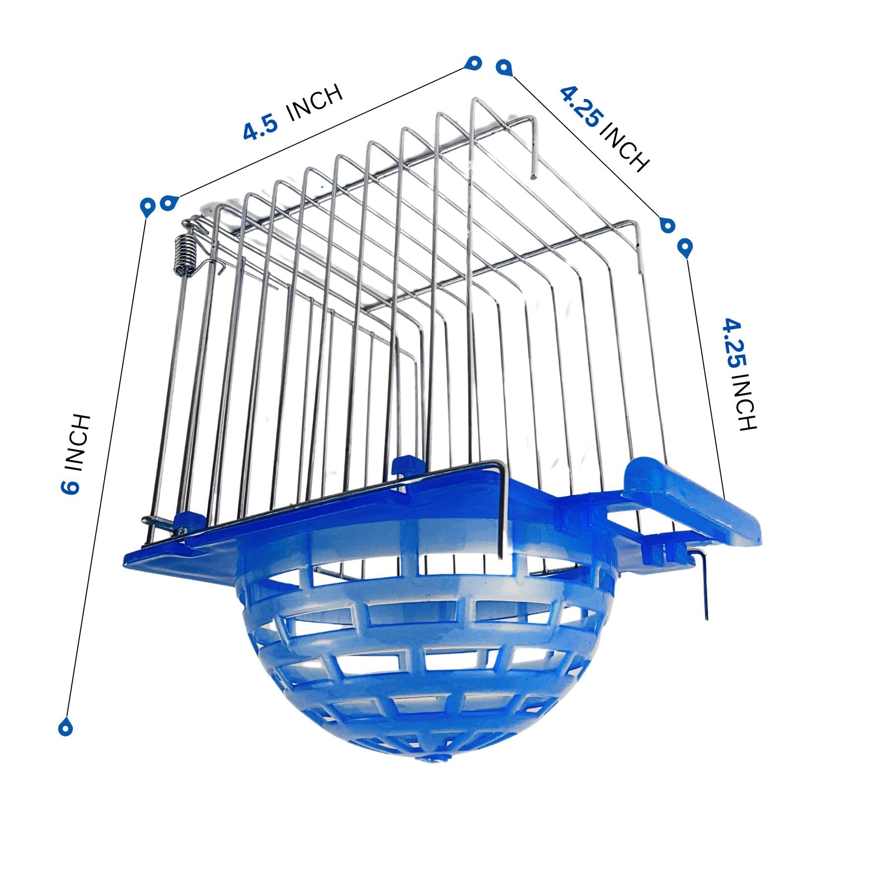 Stainless Steel Bird breeding nest, Canary nest, Finch breeding nest, Goldfinch and Exotic Bird nest, nest Box, nest House, cage nest, breeding nest, Outdoor use, Small Finch nest (1)