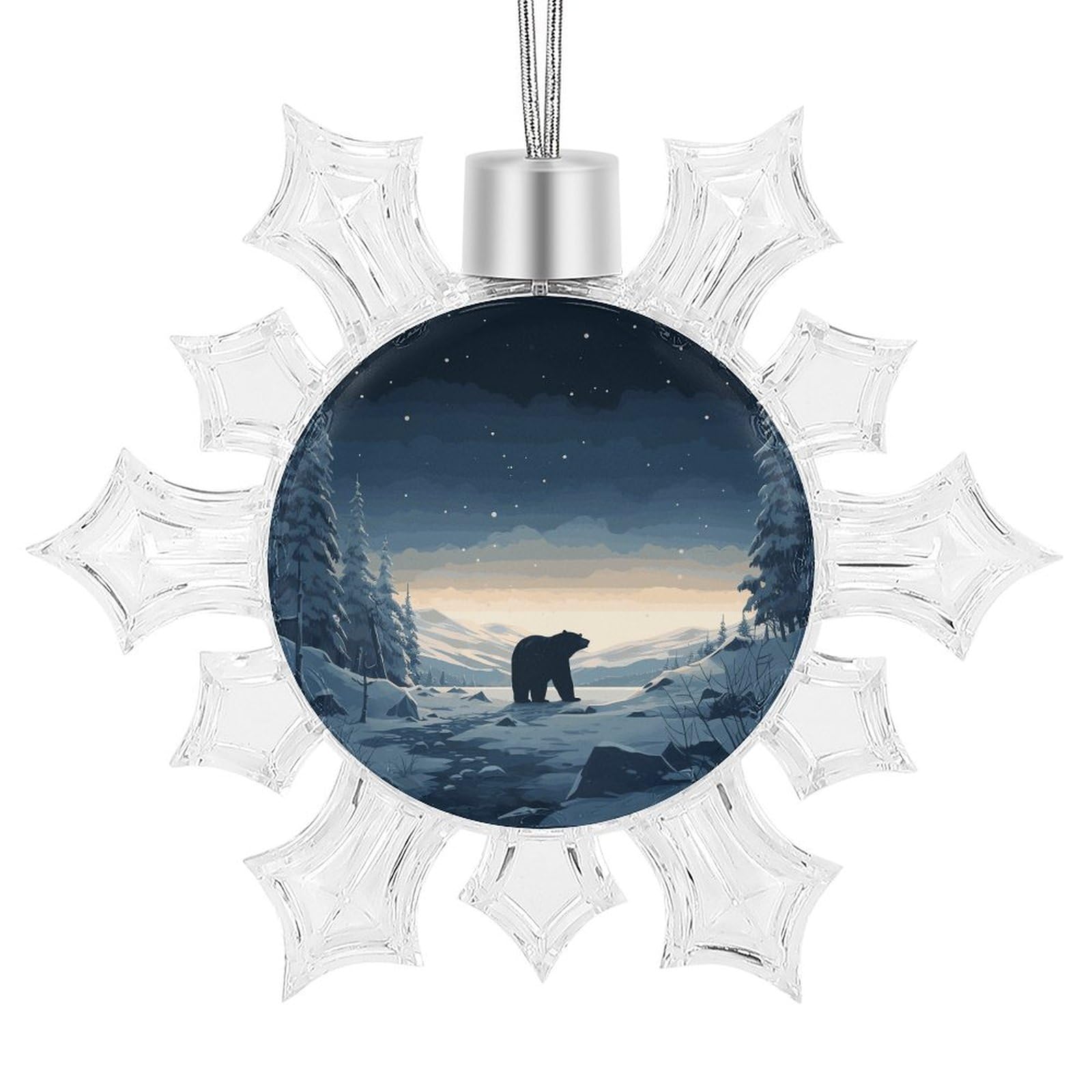 Décoration de Noël ours polaire incassable pour sapin et mariage