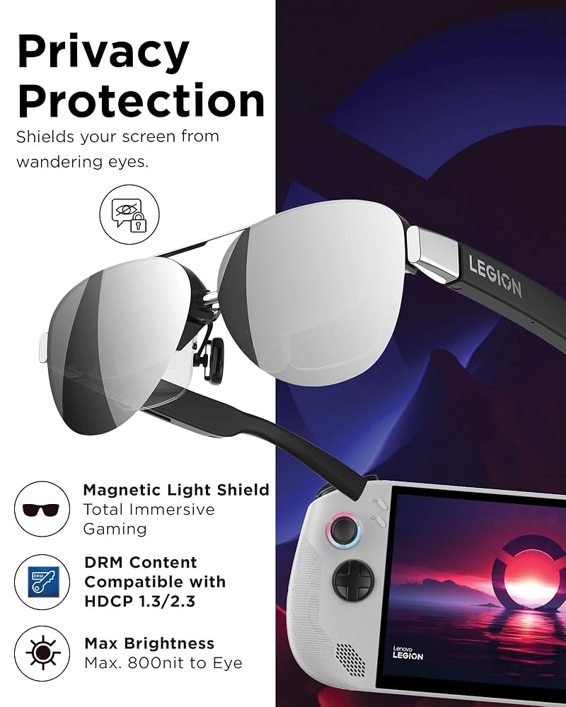 Lenovo - [中古] Lenovo Legion Glasses スマートグラス　legionglasses   [良い(B)] Amazon | Lenovo Legion Glasses拡張現実メガネステレオ