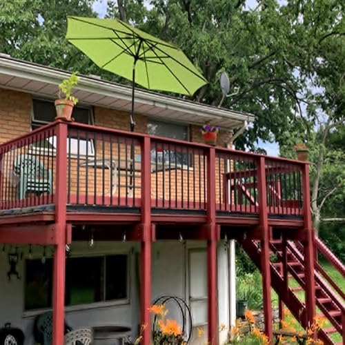 Miniatura 3 de Balaustres de cubierta, paquete de 51 husillos de cubierta de metal, balaustre de escalera de 32-14 x 1 pulgada con tornillos, barandilla de