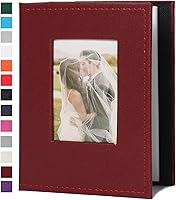 Vista 12 de RECUTMS - Álbum de bolsillo de 100 bolsillos 4x6, pequeños álbumes de fotos, páginas blancas, álbum de fotos vertical, álbum de boda, álbum de fotos