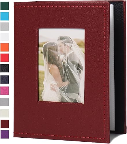 Miniatura 12 de RECUTMS - Álbum de bolsillo de 100 bolsillos 4x6, pequeños álbumes de fotos, páginas blancas, álbum de fotos vertical, álbum de boda, álbum de fotos