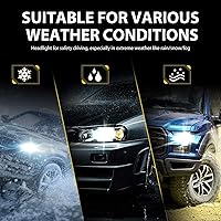 Vista 5 de Pack-2 H11 Halogen Bulbs, Car Xenon Light Bulbs, 12V 55W Car High Beam Lights, Automobile Lights Replacement Kit, Universal for Most Cars, SUVs and