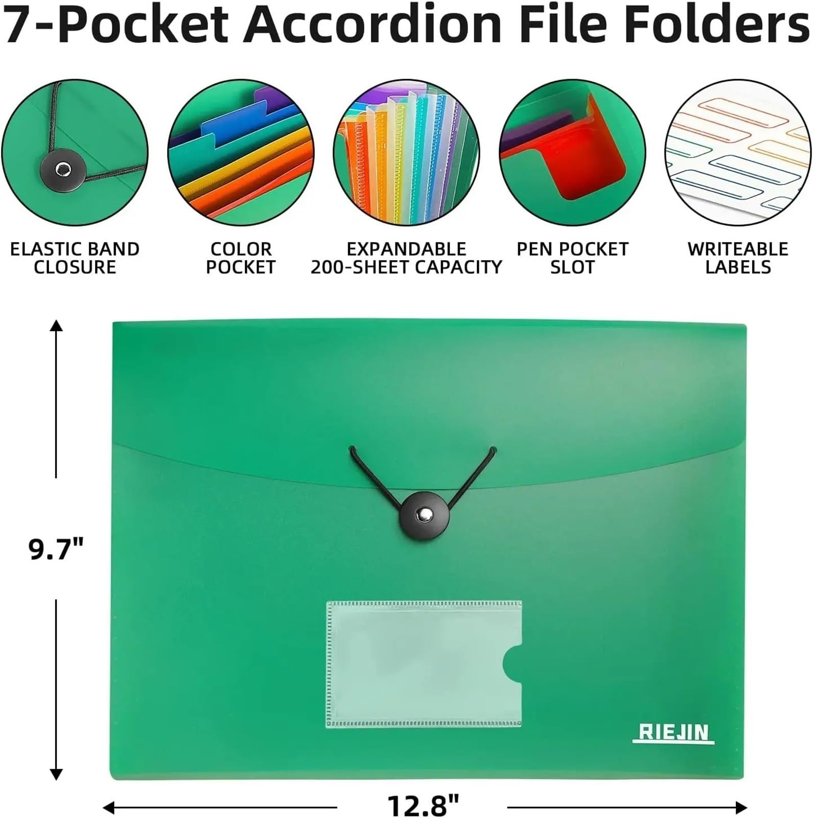 Dossier Extensible À 7 Poches Avec Étiquettes