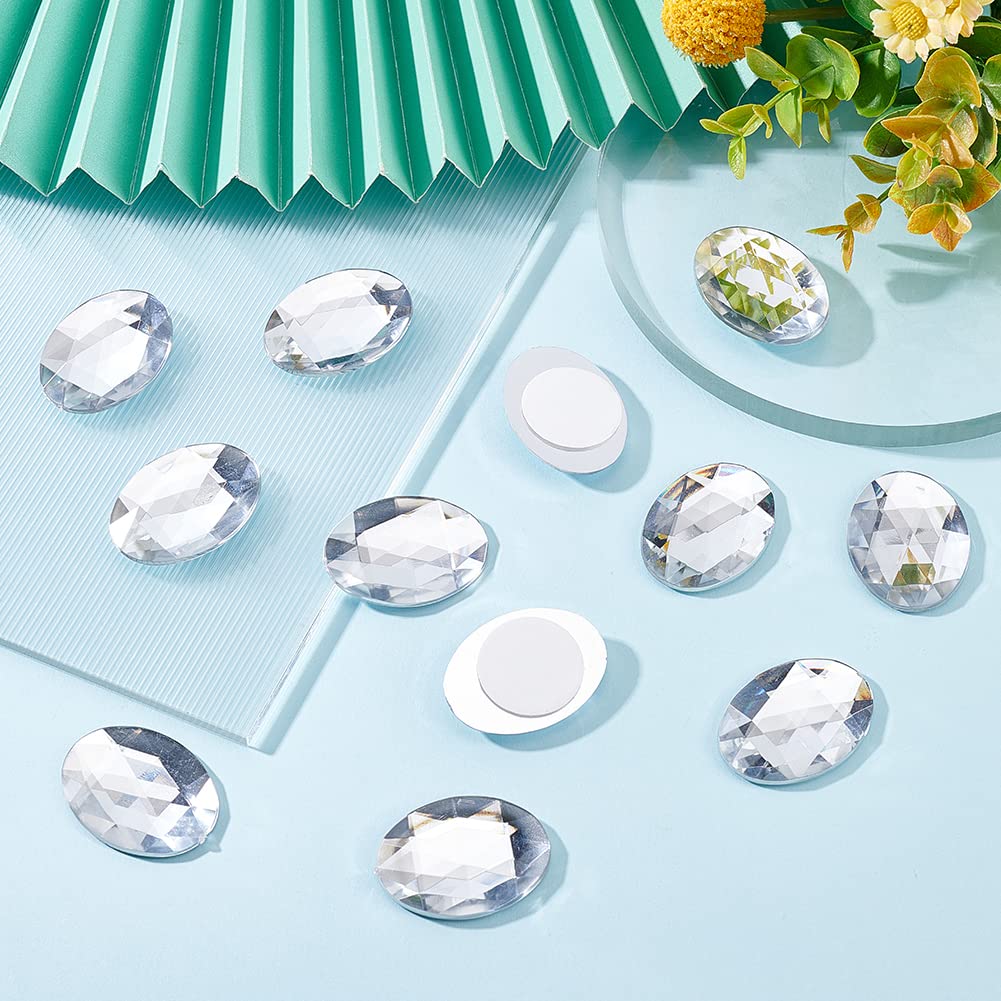 FINGERINSPIRE 94 Stück Glas Strasssteine Mit Spitzer Rückseite, 6