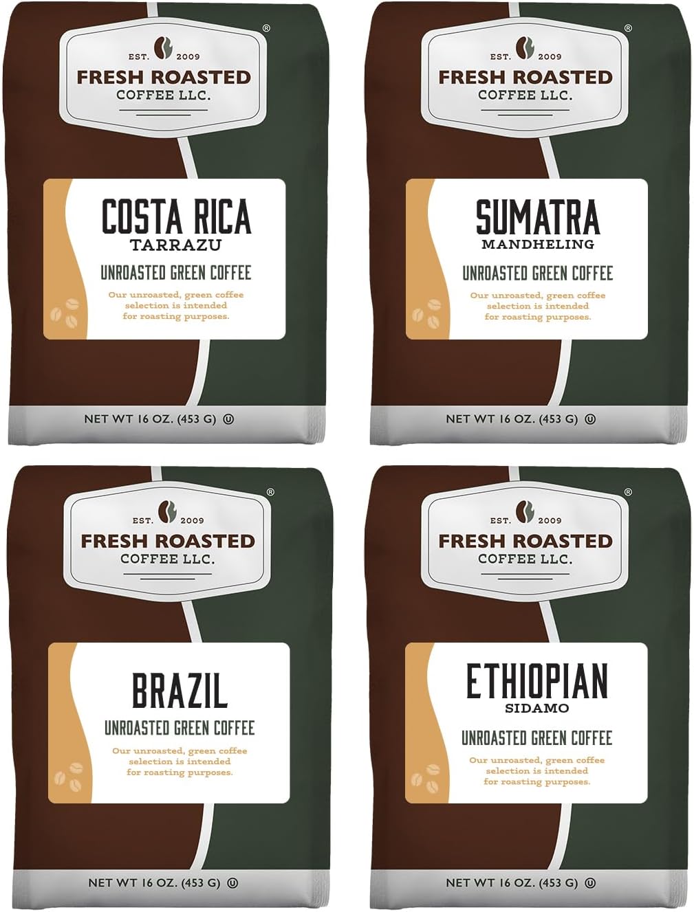 Fresh Roasted Coffee, Unroasted Adventurer Home Roasting Starter Kit, Kosher