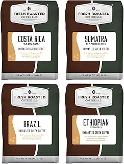 Fresh Roasted Coffee, Unroasted Adventurer Home Roasting Starter Kit, Kosher