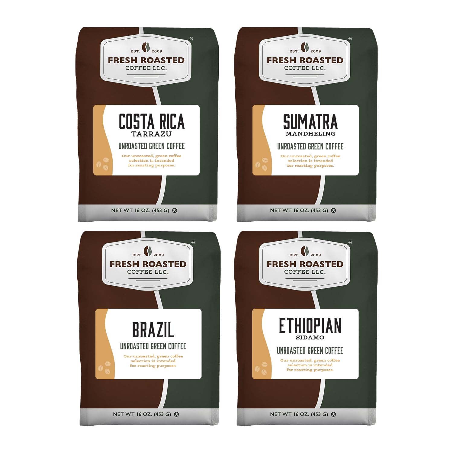 Fresh Roasted Coffee, Unroasted Adventurer Home Roasting Starter Kit, Kosher