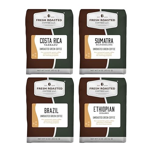 Fresh Roasted Coffee, Unroasted Adventurer Home Roasting Starter Kit, Kosher