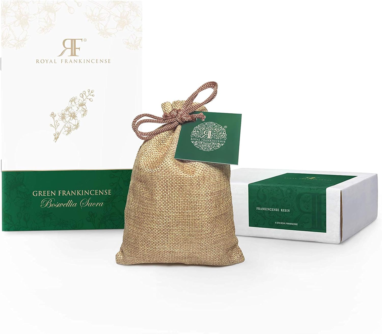 Certified Organic Green Hojari Frankincense Resin from Oman (Boswellia Sacra) (1/2 lb/Pound)