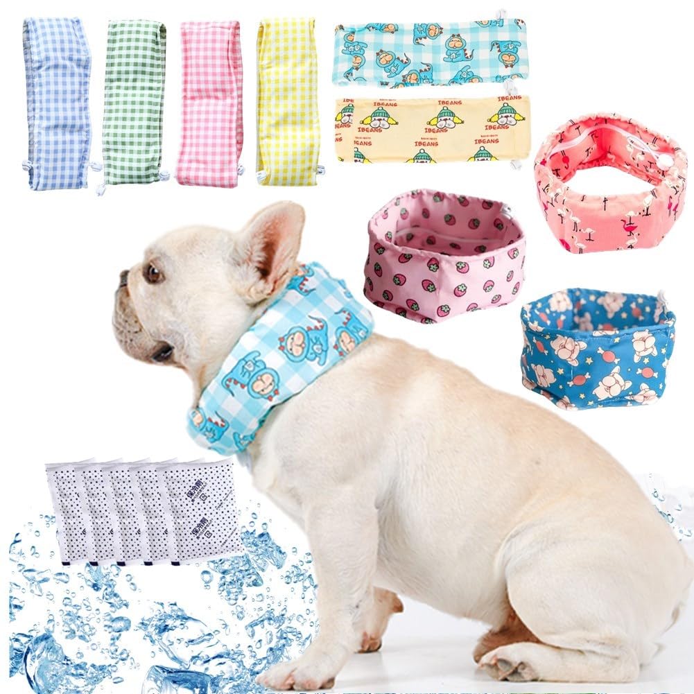 Amazon | 犬 クールネック 夏 暑さ対策 ペット用 クールスヌード 保冷
