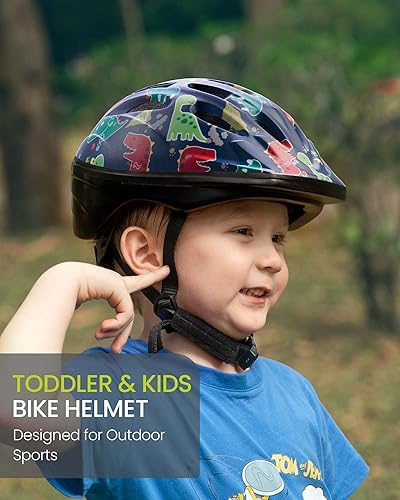 Miniatura 3 de OutdoorMaster Casco de bicicleta para niños, desde niños pequeños hasta jóvenes, casco de seguridad ajustable de unicornio para niños (edad 3-15),