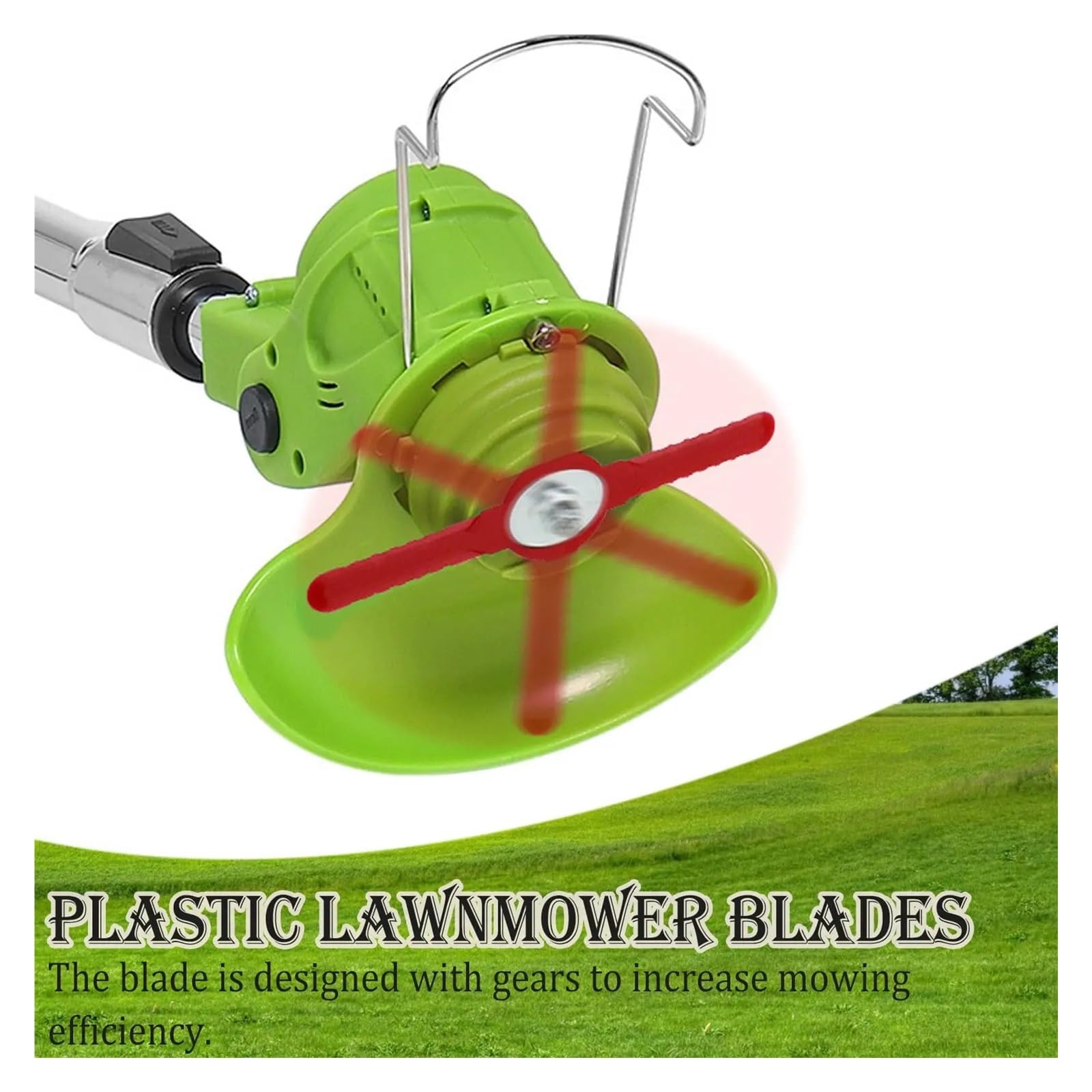 Weed Wacker Blade 200 lame per decespugliatore, lame di ricambio in plastica, universali, per decespugliatori (blu)