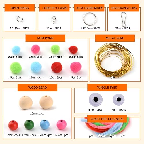 295 PCS Scoobies Strings Kit, Scoubidou Strings, Plastic Lacing Cord Gimp String Lanyard String Bracelets String Boondoggle Weaving Kit for Jewelry Making, Keychain Crafts, Lanyards and Bracelet - 3