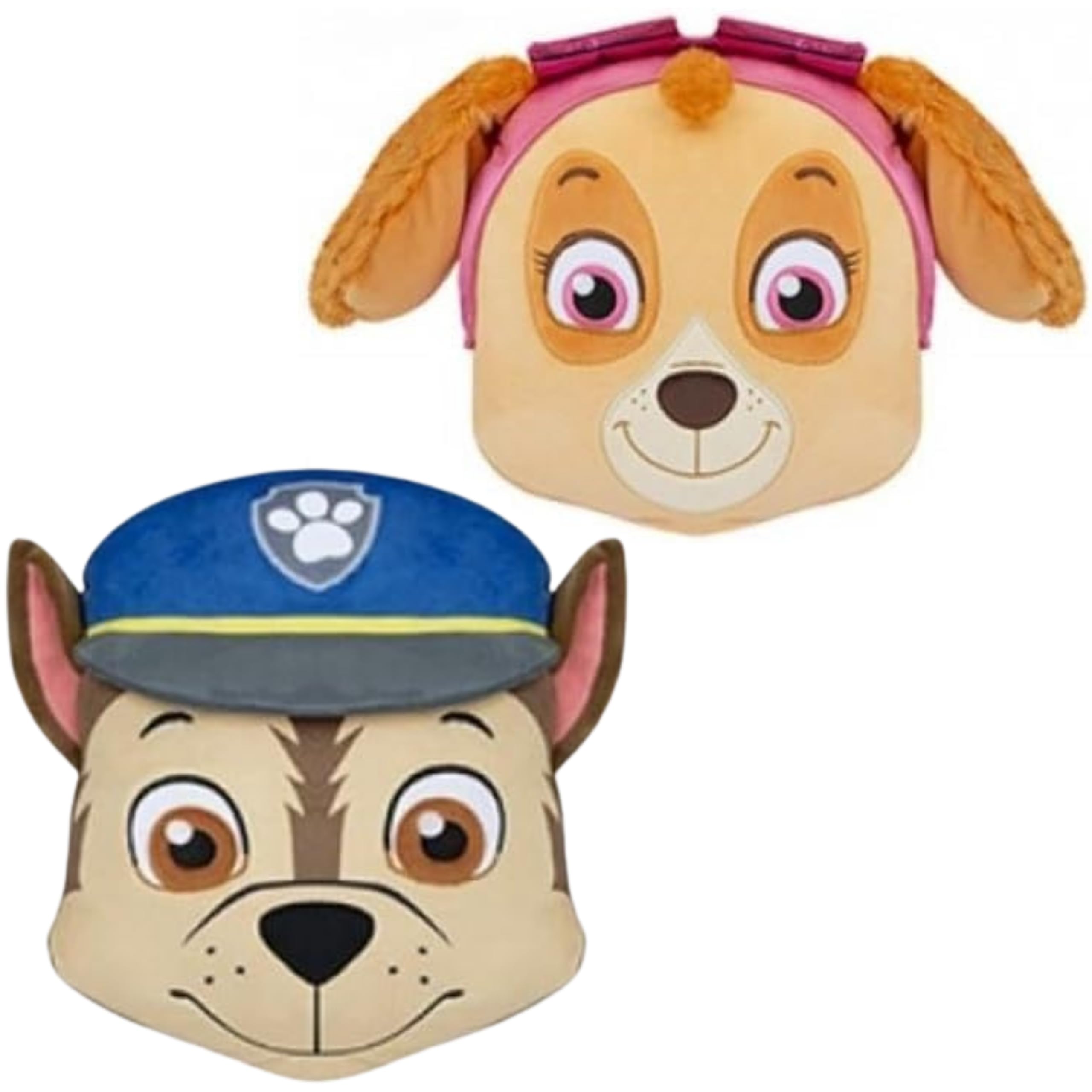PAW Patrol Marshall and Skye Plush Toys Bundle, Soft Stuffed Puppy Character Dolls for Kids, Cuddly Toys for Boys and Girls, Birthday Gift, Nursery Bedroom and Travel Companion