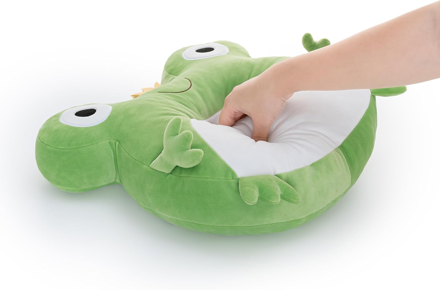 Lazada 2PC Frogs Kids Pillow Toys Plush Pillows Soft Gifts for Toddler Green (15+10Inches)