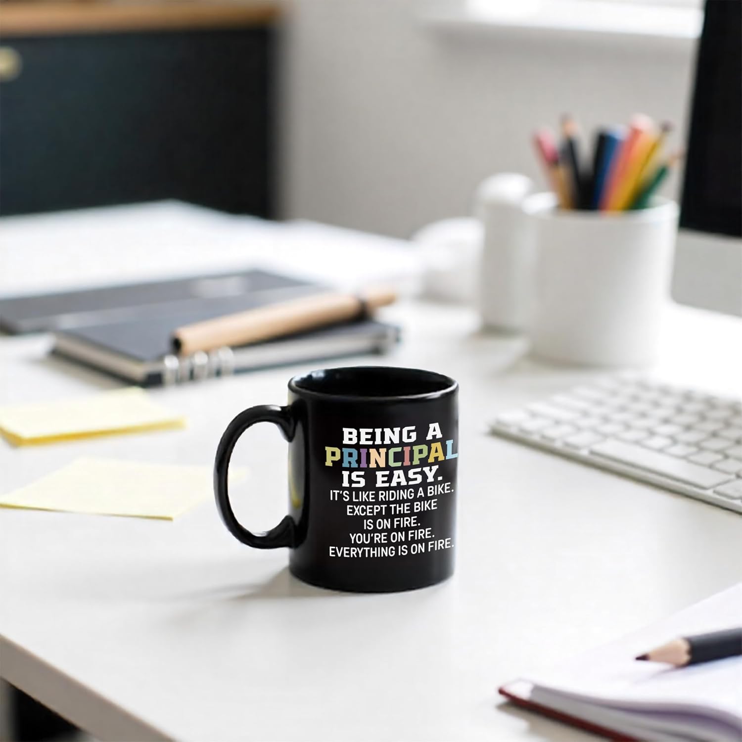 Principal Gifts for Women Men Mug, Gifts for Principals Ceramic Coffee Cup, Being a Principal Is Easy Funny Coffee Tea Mugs 11 oz image 3
