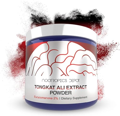 Nootropics Depot Extracto de Tongkat Ali en polvo  1.06 oz  2% Eurycomanone por HPTLC  Extracto de raíz de Eurycoma longifolia