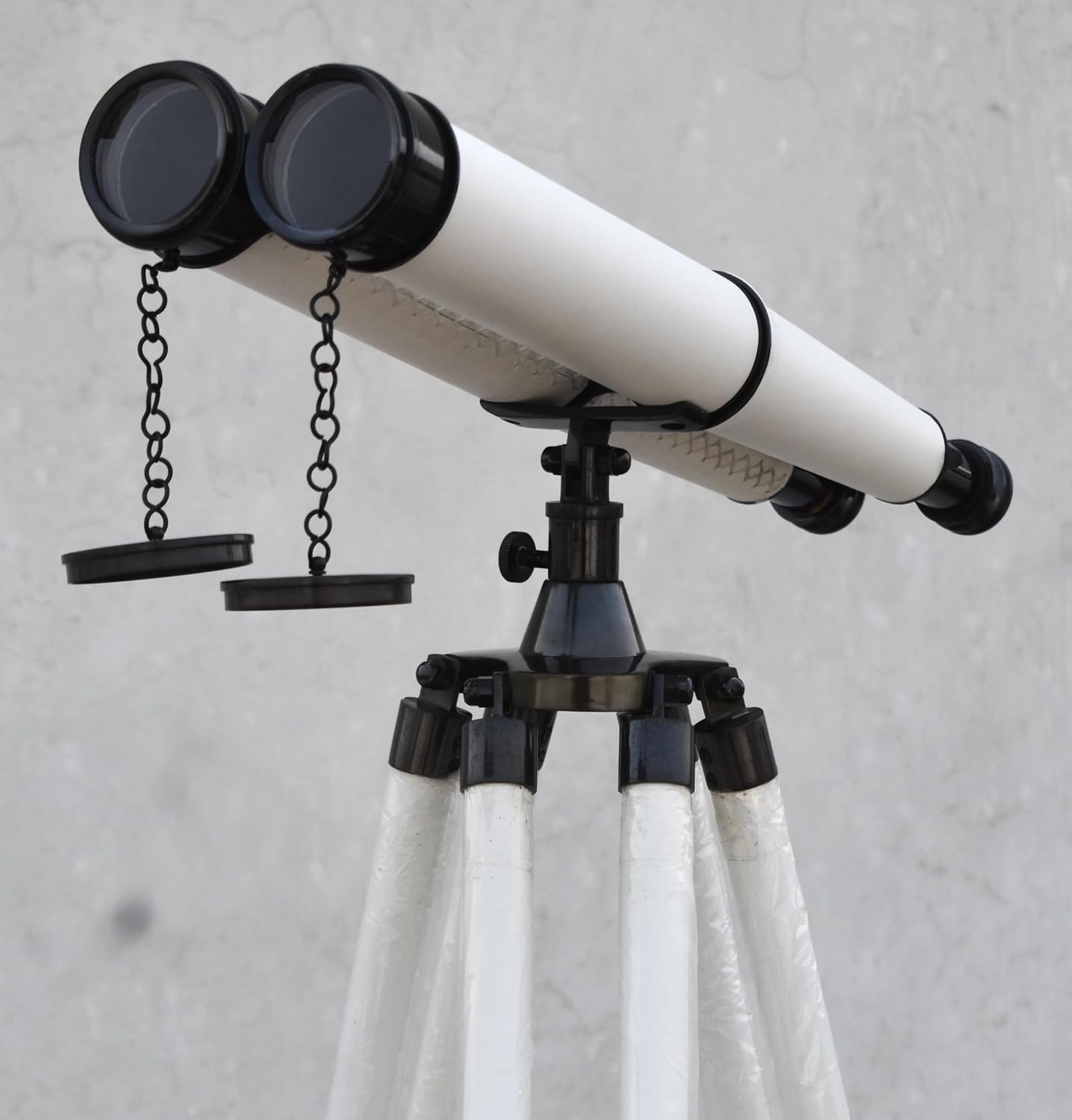 Vintage Brass Floor-Standing Binoculars with Tripod – Nautical Telescope for Adults | Bird Watching, Marine Decor, Cruise & Outdoor Gift