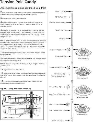 Miniatura 3 de Popular Bath Ultimate Shower Caddy, esquina de 4 niveles, orbe