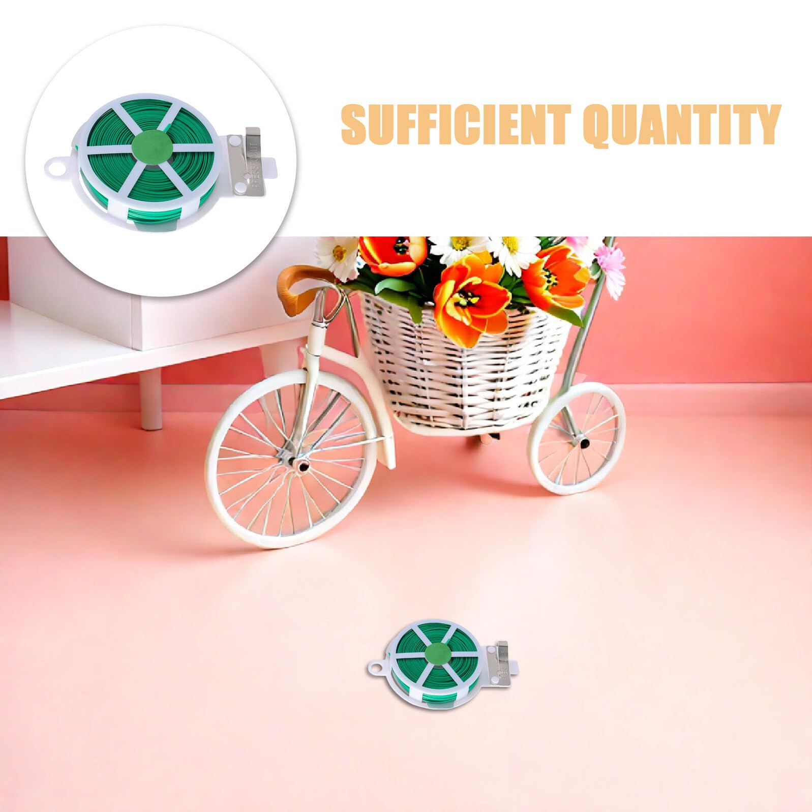 SUPVOX 12rotoli Filo da Giardinaggio Verde per Piante da Legacci Rivestiti in Plastica per Tralicci Supporto per Piante Rampicanti e Pomodori