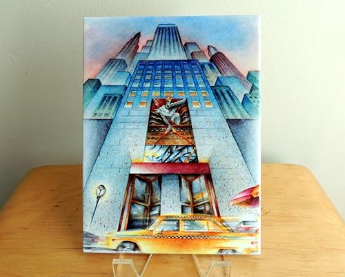 Miniatura 2 de Ceramic Wall Art Tile, Rockefeller Center, New York City, 30 Rock - 6" x 8" Trivet by Cheryl Chalmers