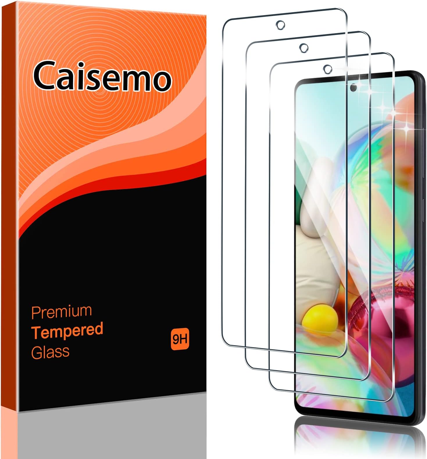 Caisemo (3 Pack) For Samsung Galaxy A71 Tempered Glass Screen Protector