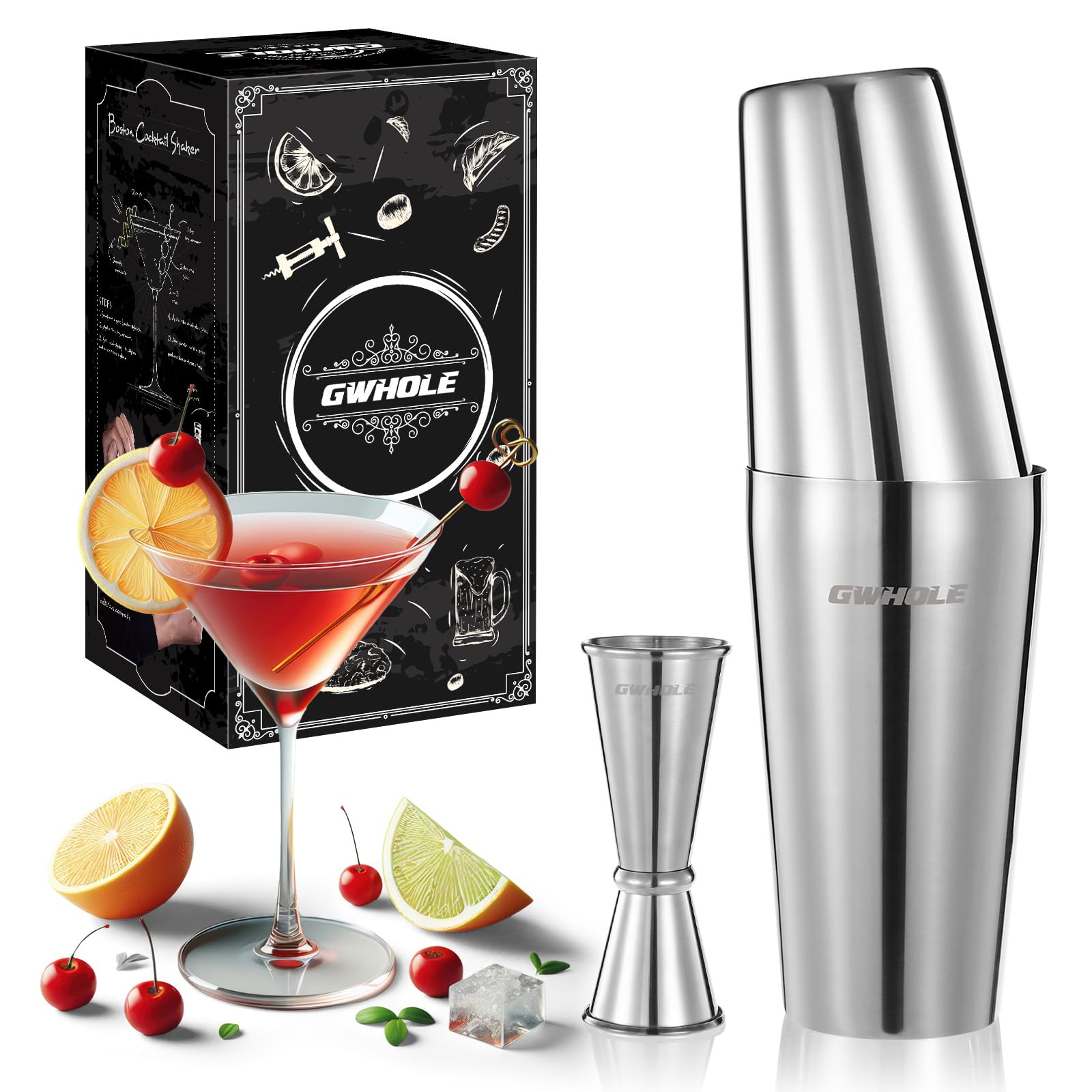 gwhole shaker boston inox 750ml