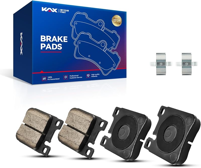Pastilhas de freio traseiras cerâmicas KAX para Mercedes-Benz e Chrysler – Jogo com 4 unidades