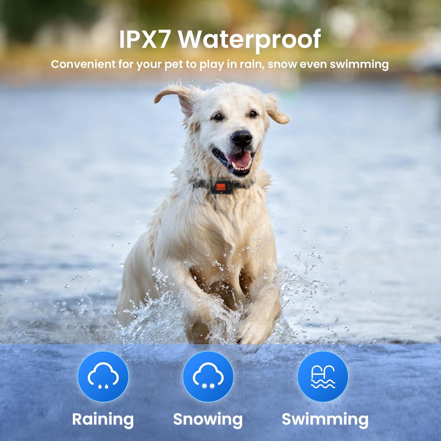 Katio Kadio GPS Wireless Dog Fence, Electric Fence for Dog with IPX7 Waterproof Rechargeable Collar Adjustable Warning Strength Tone/Vibration/Shock Correction, Radius up to 1000 Yards-L8
