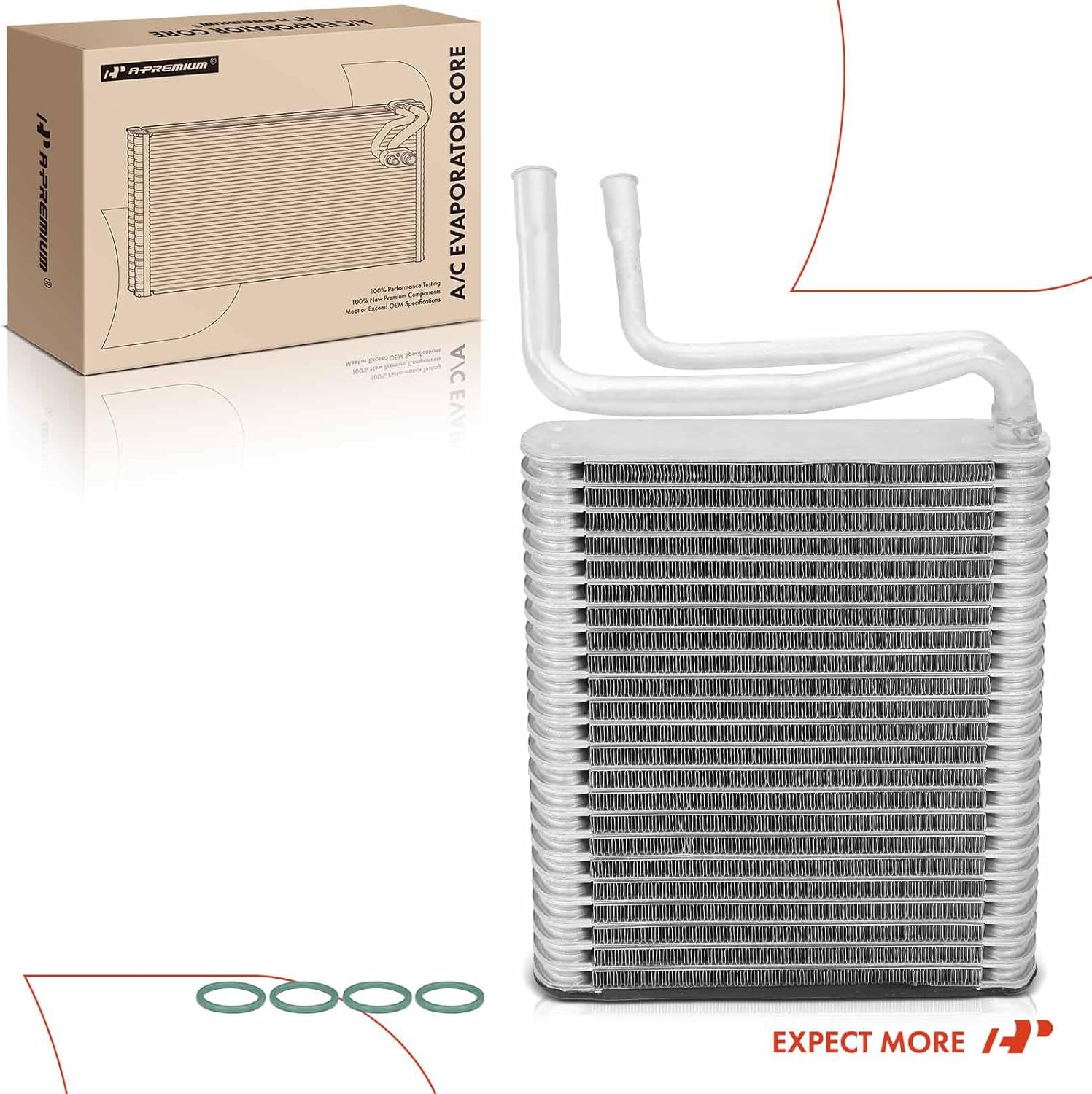 A-Premium Front A/C Evaporator Core Compatible with Dodge Dakota 2001 2002 2003 2004, 2.5L 3.7L 3.9L 4.7L 5.9L