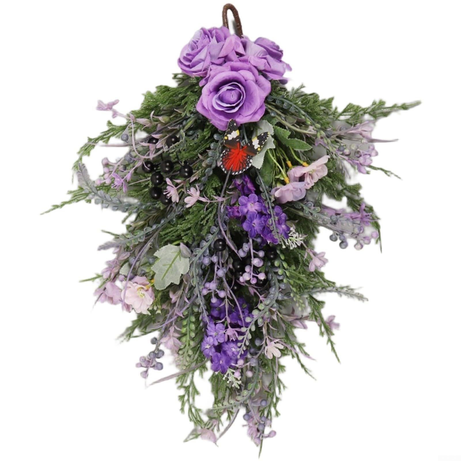 Jacinthe artificielle violette pour décorer un mur sans entretien de salon