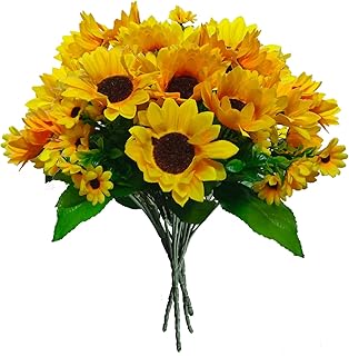Sunflowers Artificial Sunflowers Outdoor Flowers 4 Pack