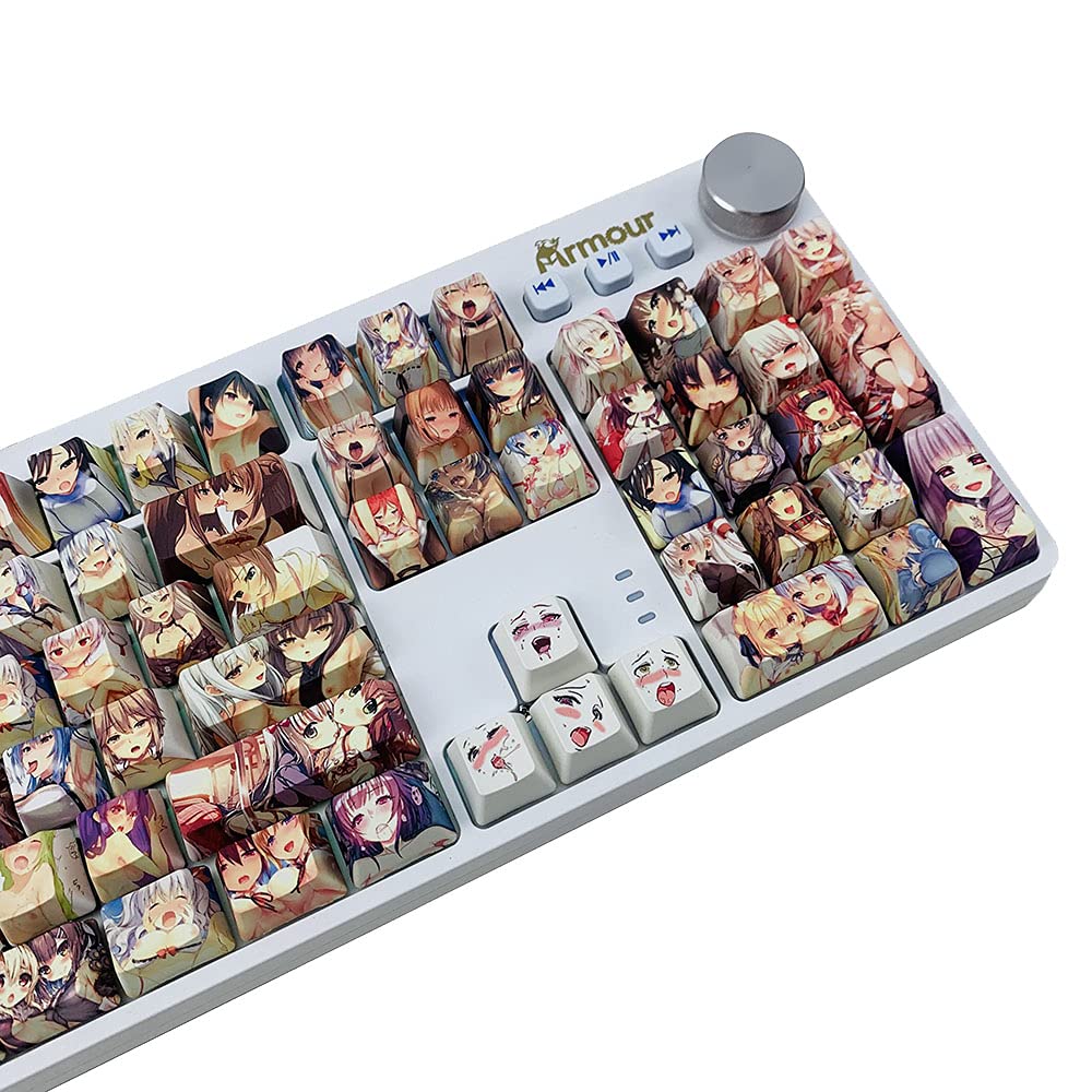 okia様 Amazon.com: Hokeyio Japanese Anime Keycaps 108 PBT Dye