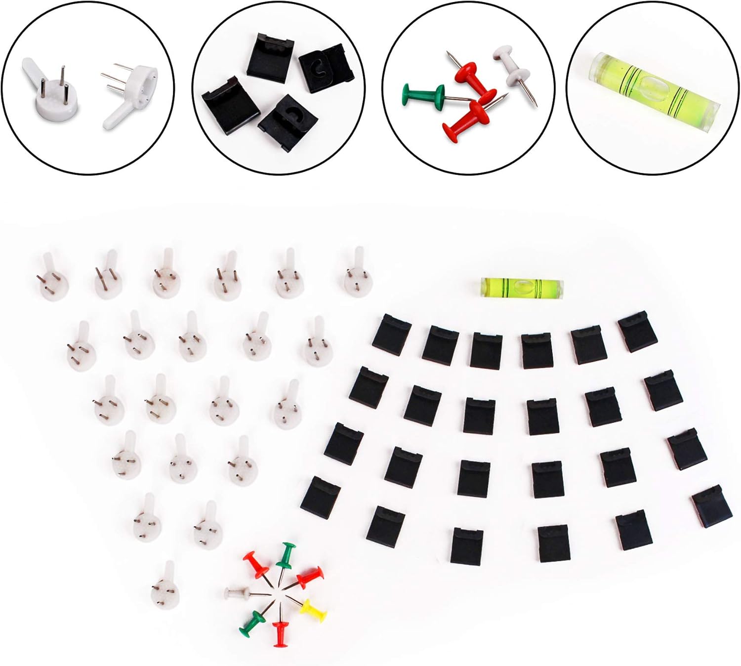 26 Pieces Picture Frames Set Collage Photo Frames Wall Gallery Kit for Wall and Home, Two 6x8 in, Five 4x6 in, Nineteen 3.5x5 in Black White (White)