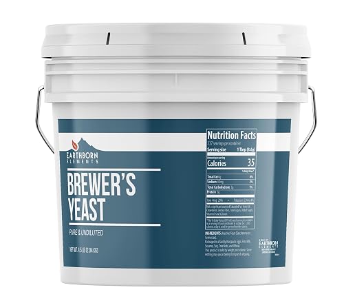 Earthborn Elements Brewer’s Yeast 1 Gallon Bucket, Pure & Undiluted,
