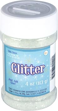 Sulyn 4 oz. Glitter Jar - Crystal
