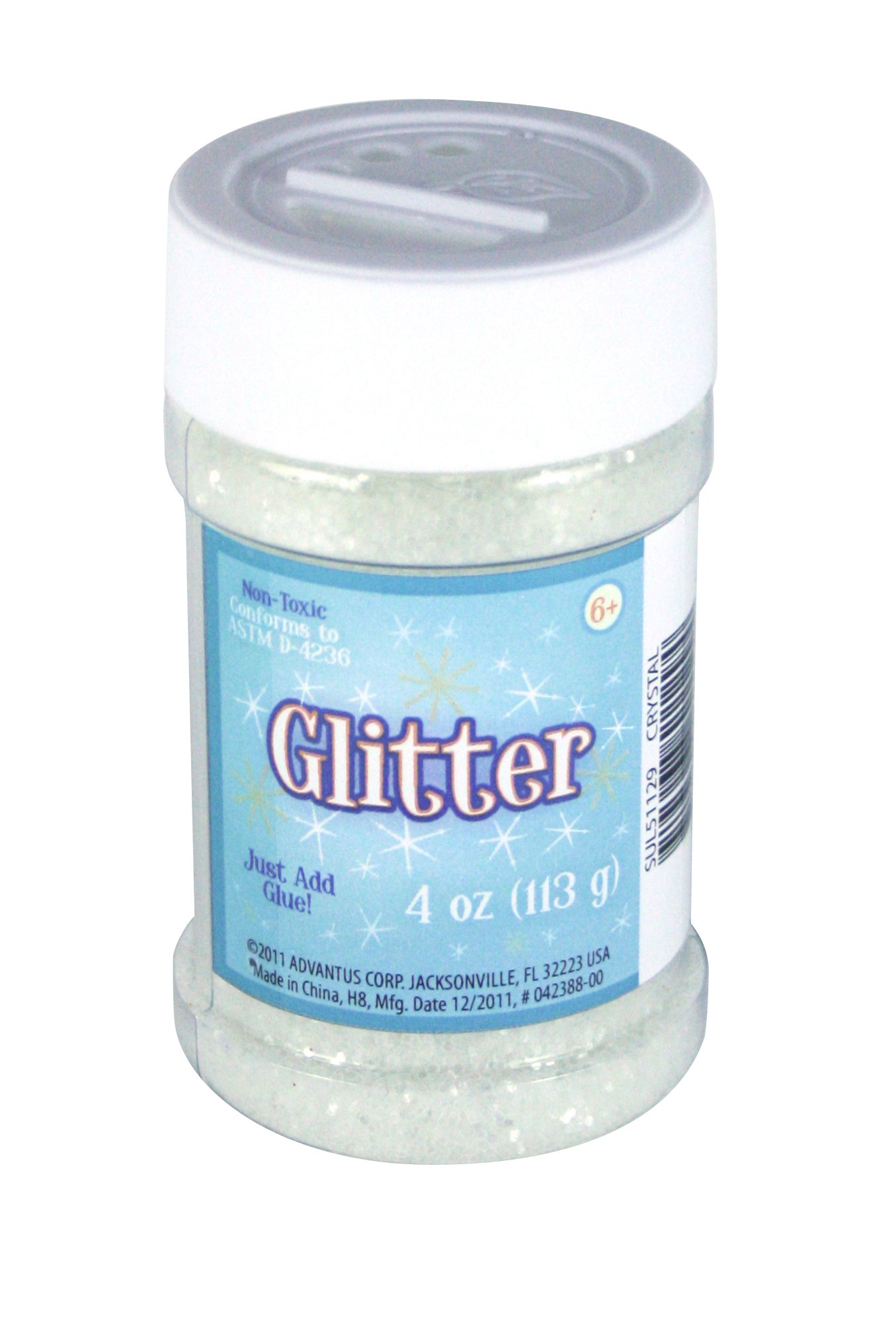Sulyn 4 oz. Glitter Jar - Crystal