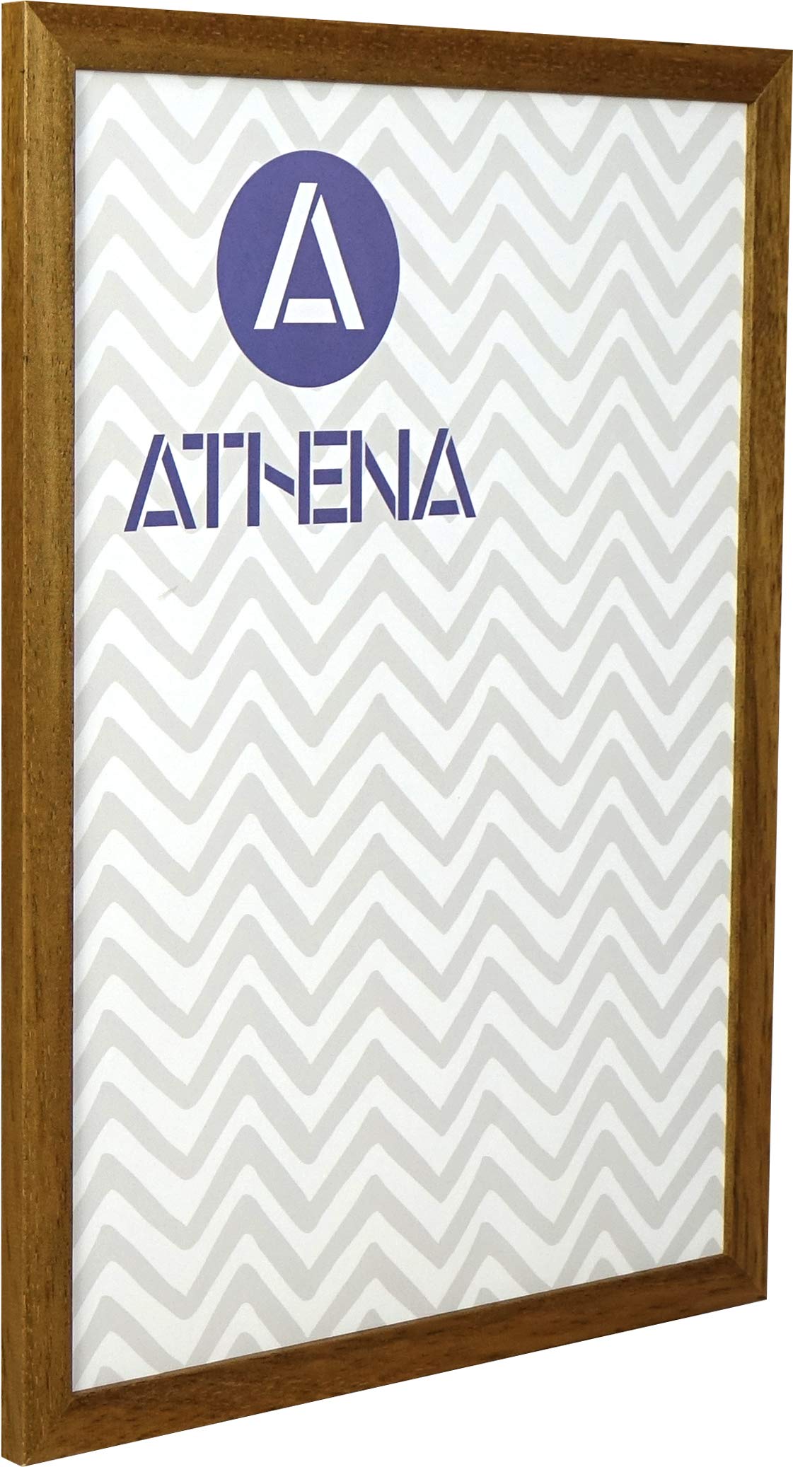 Athena Oak Honey Thin Premium Wood Picture Frame - 30 X 40Cm With Clear Styrene Sheet & Wall Mounted Hook