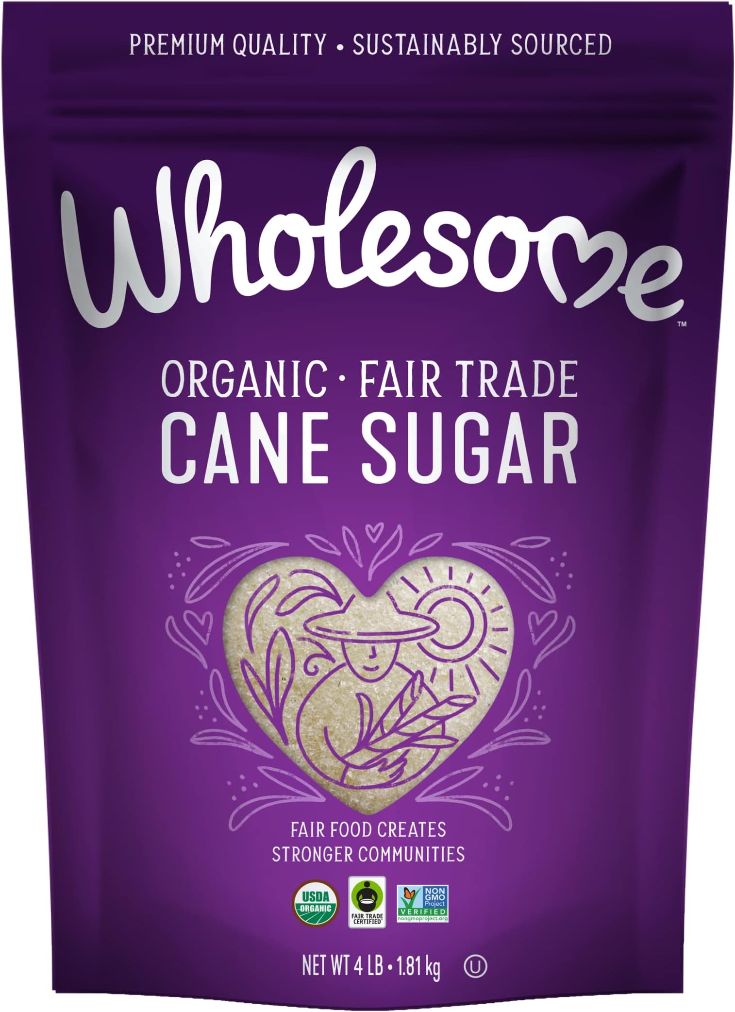 Wholesome Sweeteners Sugar - Organic - Turbinado - Raw Cane - 64 Oz - Case Of 6